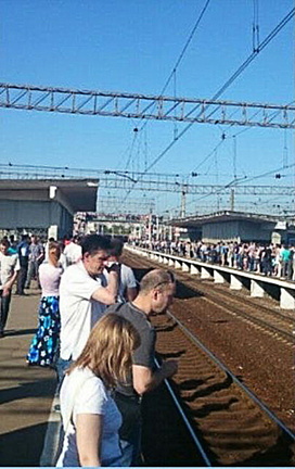 Давка на станции Солнечная