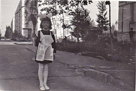 У дома № 10 по улице Куйбышева, 1977 год