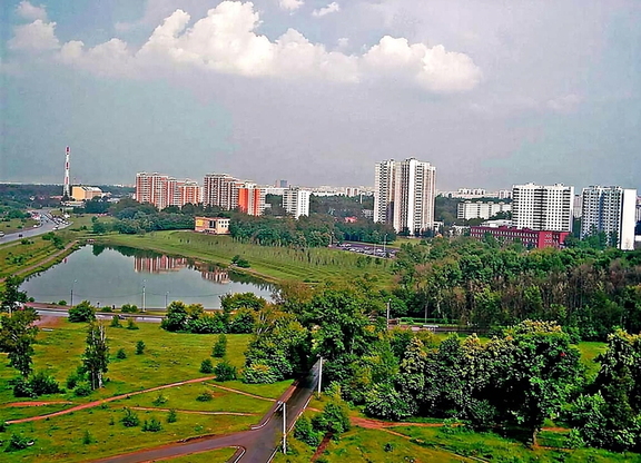 Большой Солнцевский пруд и кинотеатр