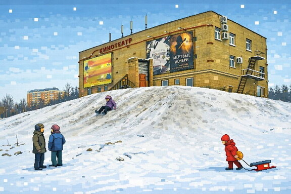 Наша любимая горка за кинотеатром Солнцево